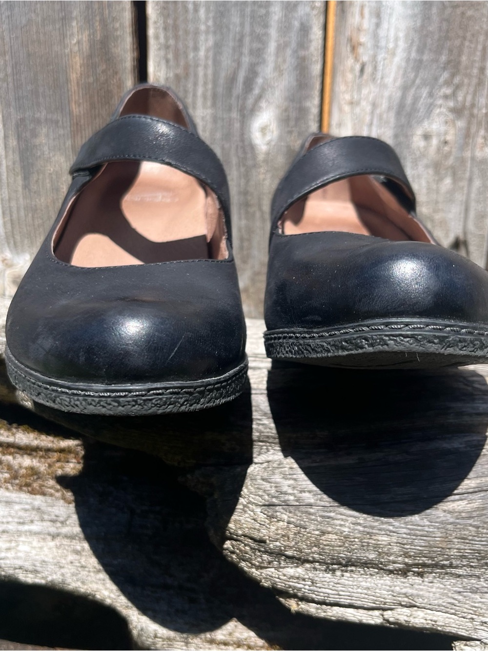 Dansko Lanie Black Burnished Nubuck wedge heels 6907109700 size 40 EU 9/9.5 US - Picture 17 of 17